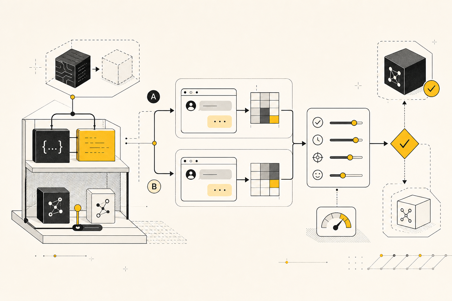Illustration for How to Test an AI Feature After Changing Its Prompt or Model